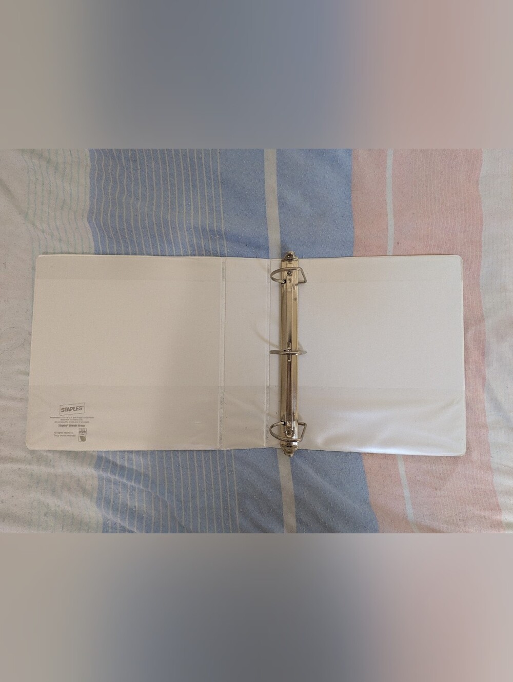 White 3-Ring Binder - Picture 3 of 5